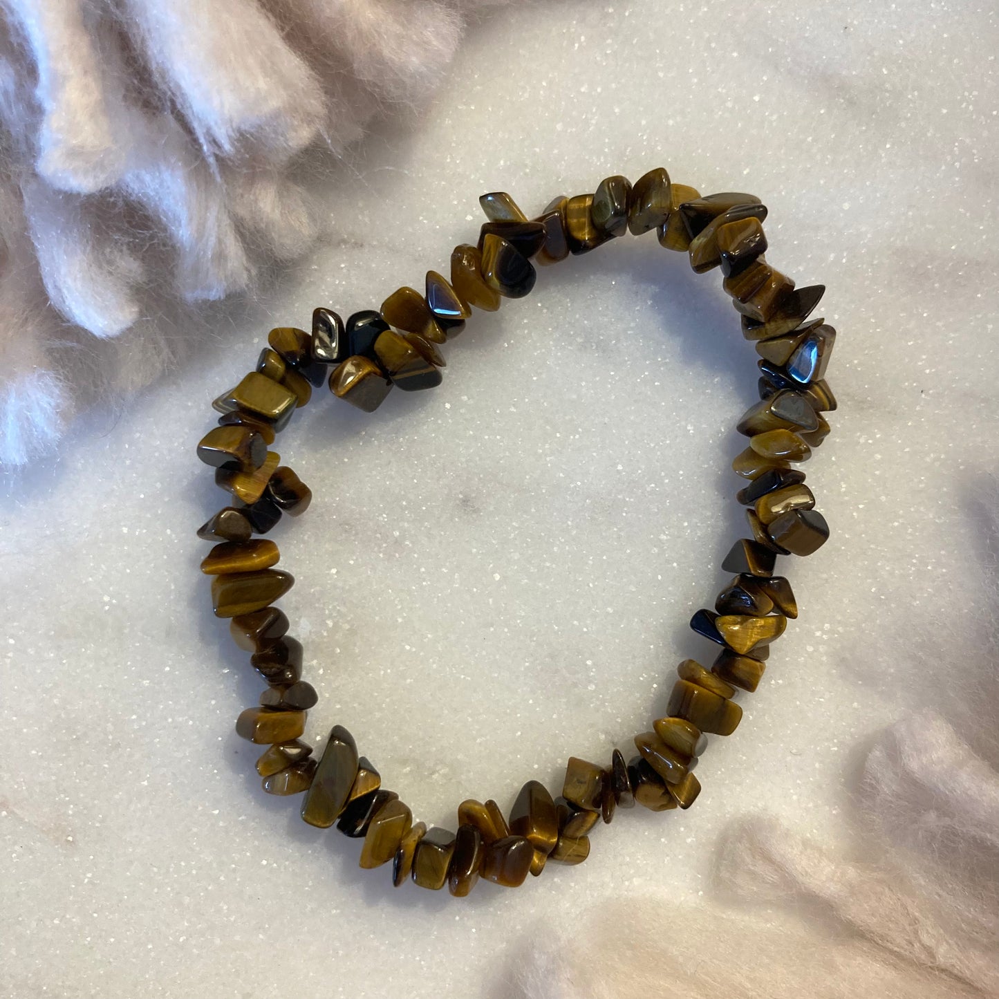 Tigers Eye Crystal Chip Bracelet
