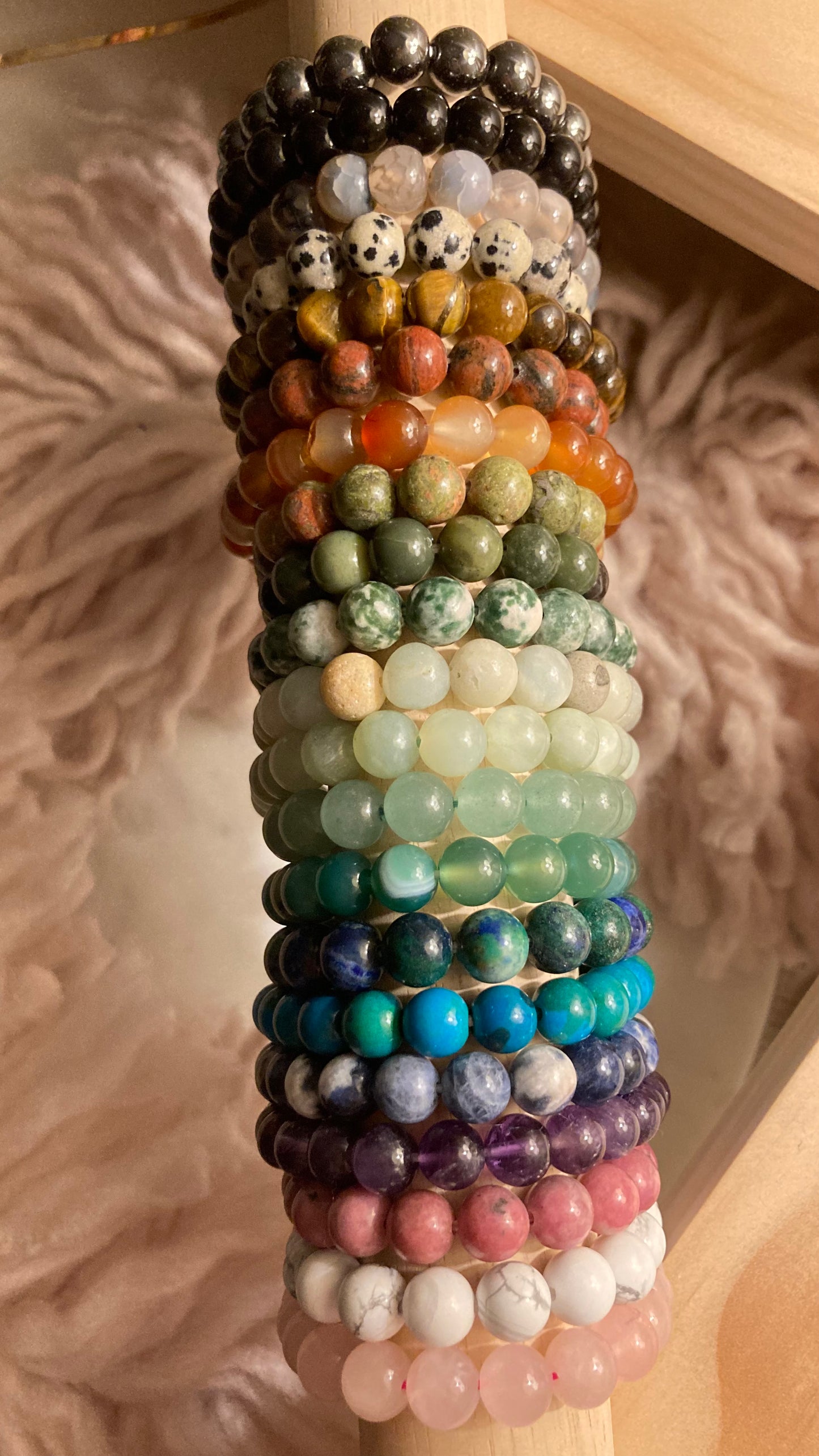 Amazonite 8mm Round Bead Bracelet