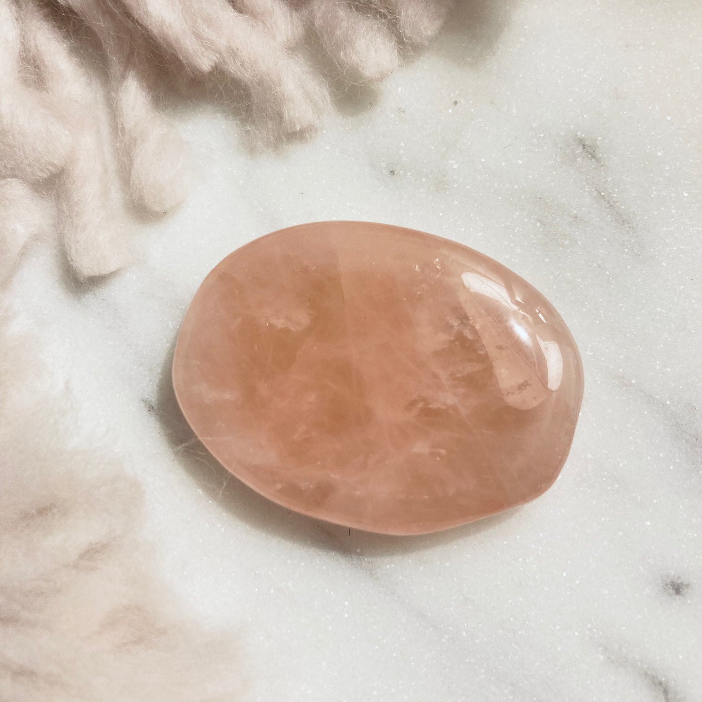 Rose Quartz Large Flat Tumble