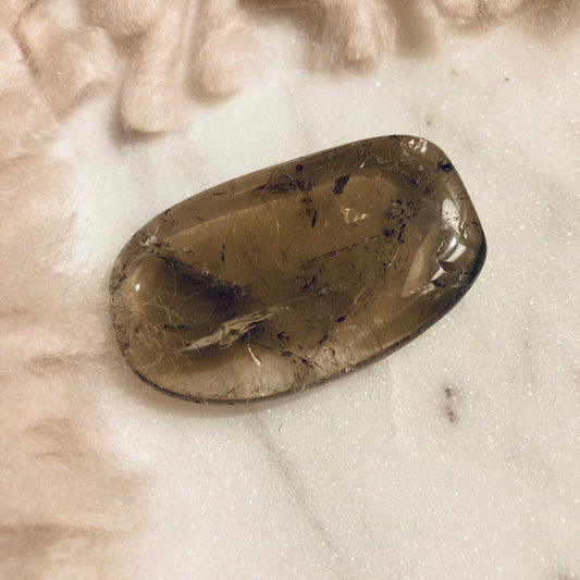 Smoky Quartz Large Flat Tumble