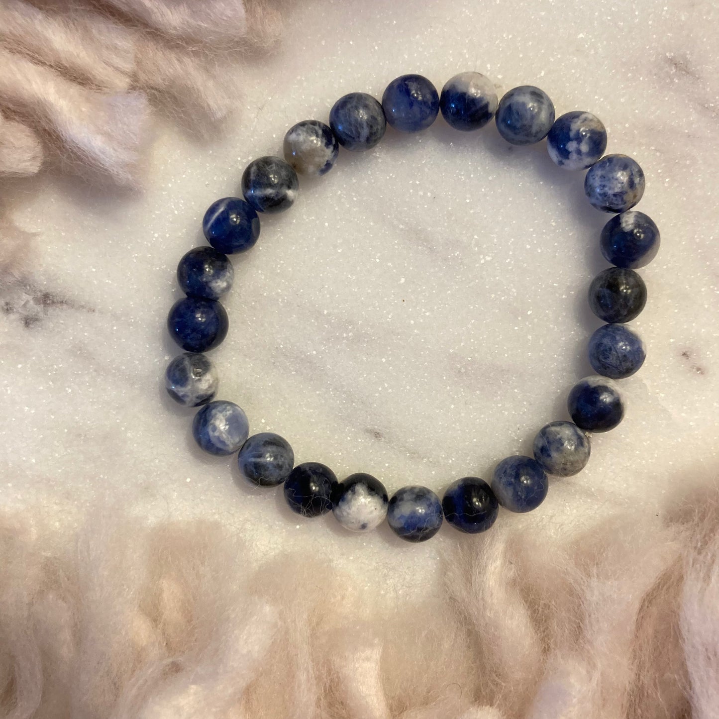 Sodalite 8mm Round Bead Bracelet