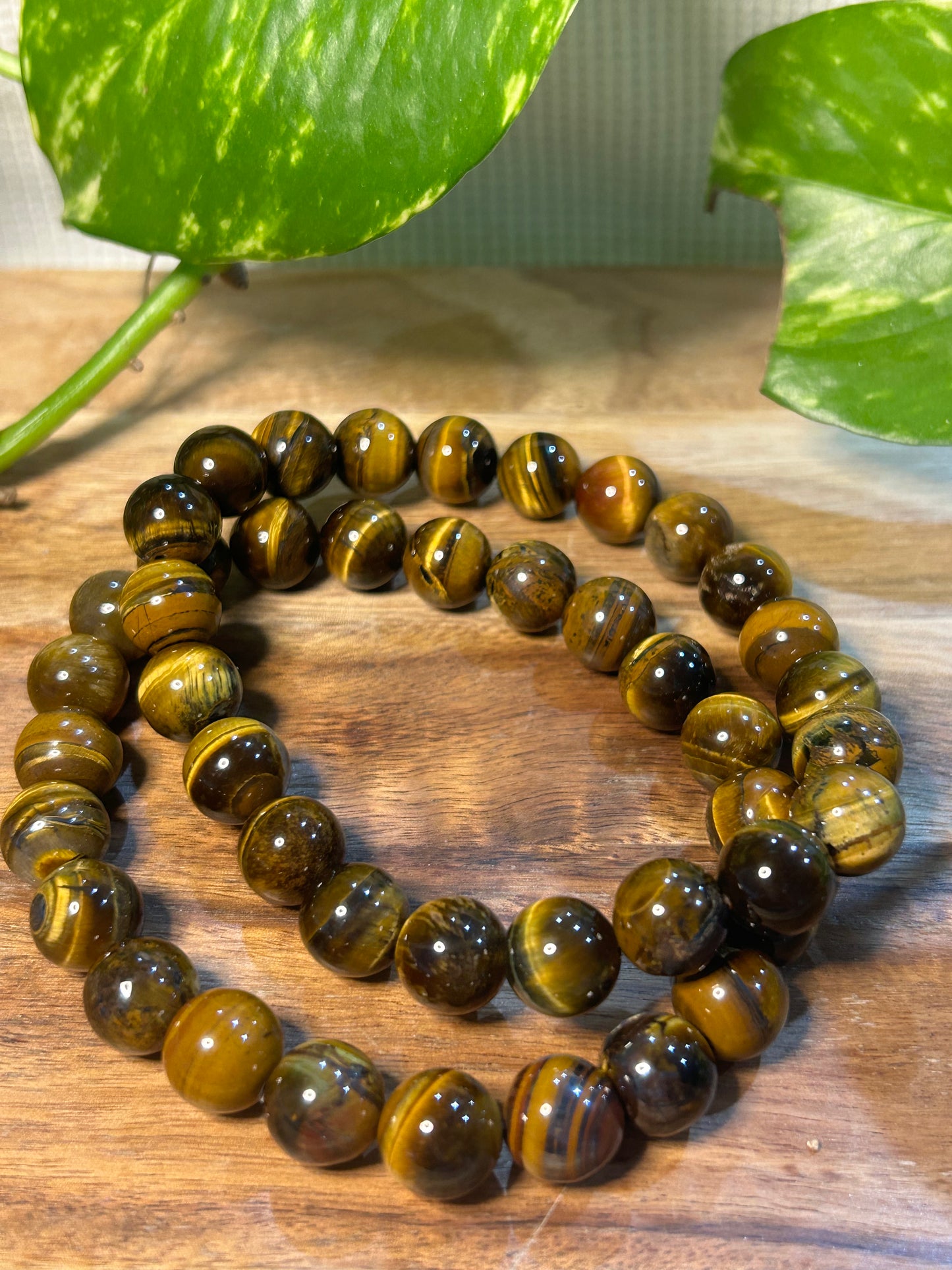 Tiger’s Eye Stretch Bead Bracelet - Large Size
