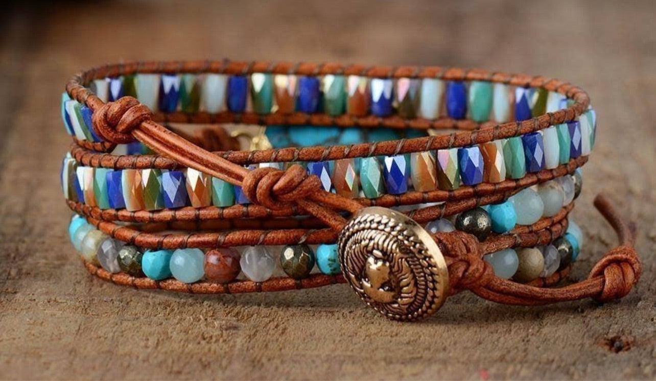 Turquois Jasper Wrap Bracelet