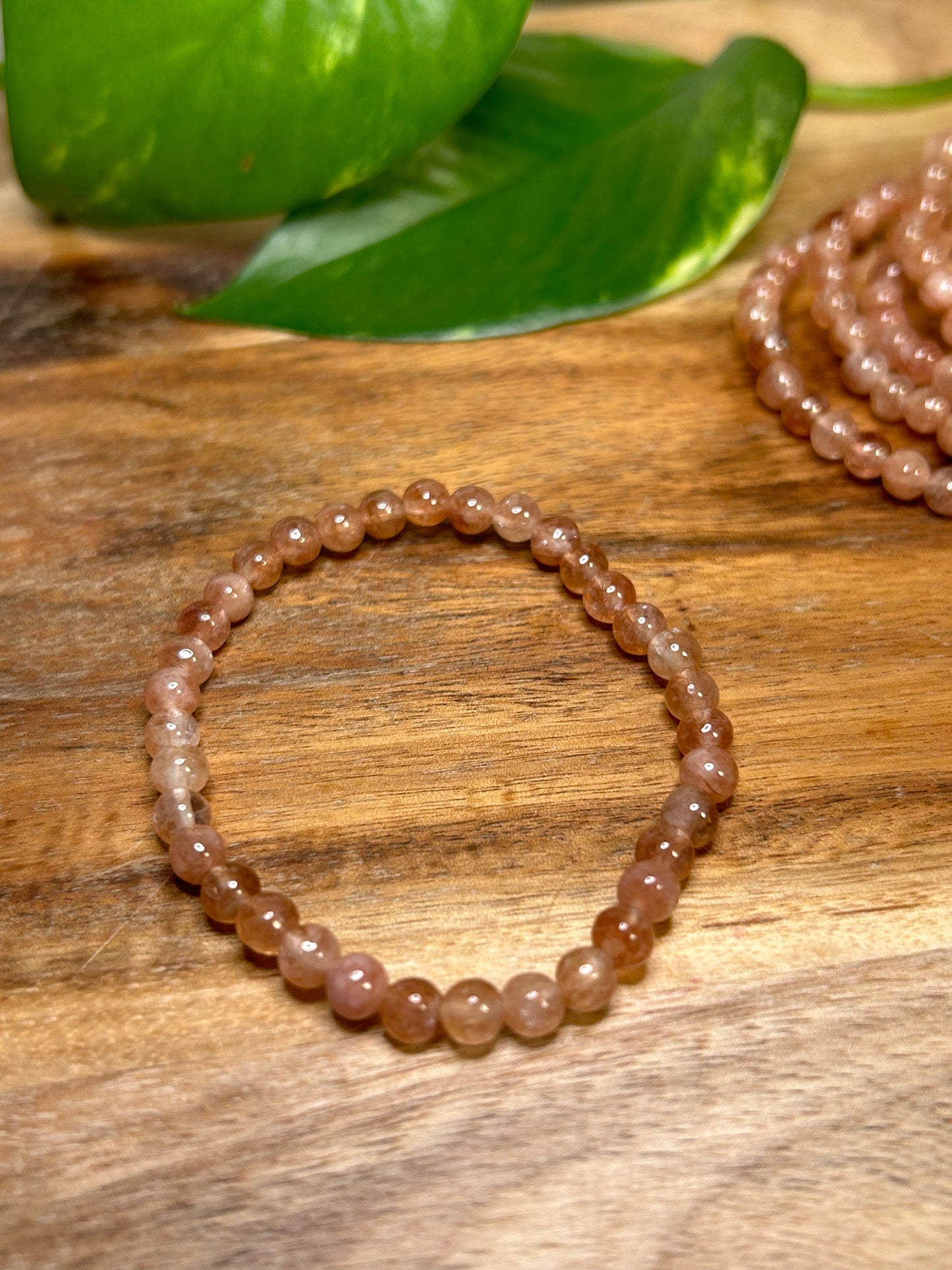 Sunstone Mini Bead Bracelet (Small/Child)