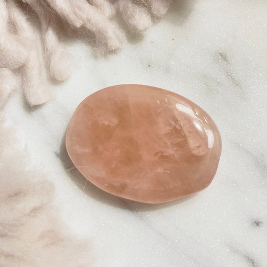Rose Quartz Large Flat Tumble