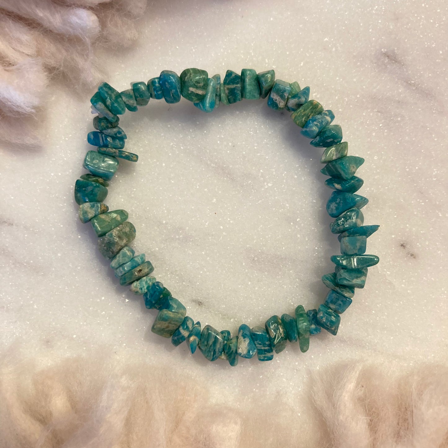 Amazonite Crystal Chip Bracelet