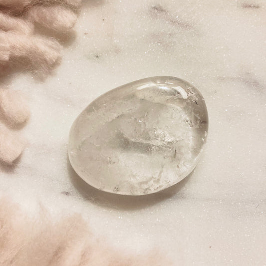 Clear Quartz Large Flat Tumble