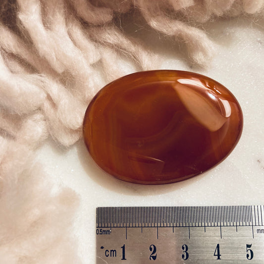 Carnelian Large Flat Tumble